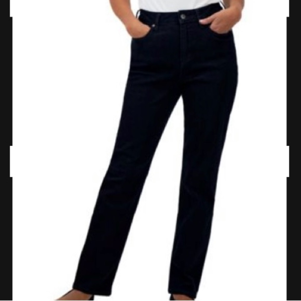 Women’s Tummy Control Straight Leg Black Jeans